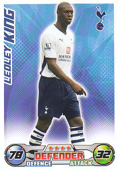 Ledley King Tottenham Hotspur 2008/09 Topps Match Attax #291